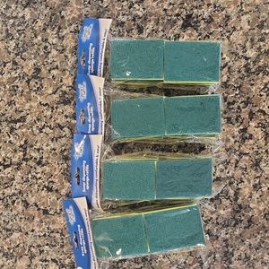 Lot of 4 each 4 pack soap dispensing sponge refills square green color new seale